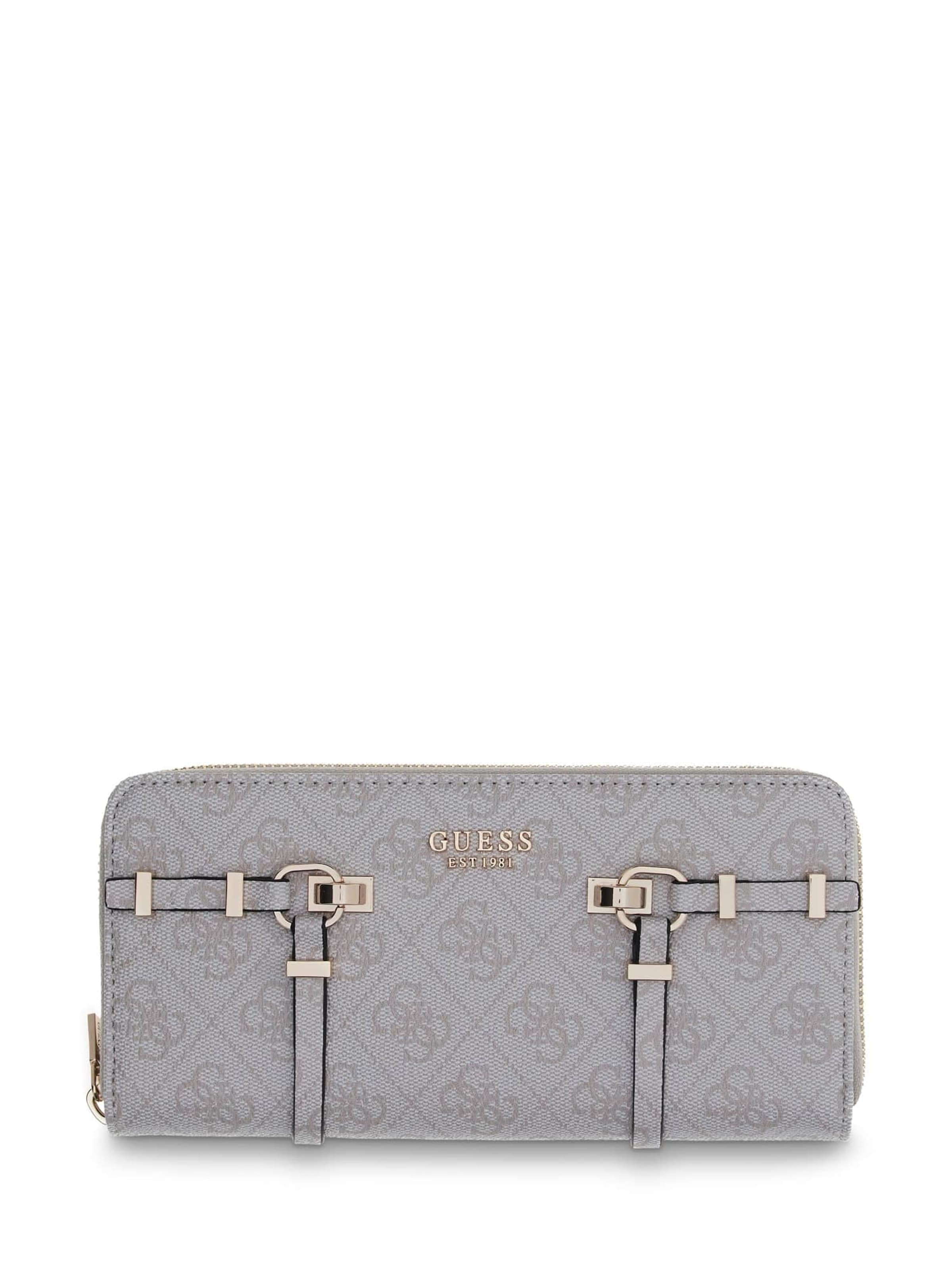 GUESS Wallet 'Leona' in Beige: front