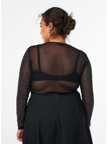 Zizzi Koszulka 'Mdina' w kolorze czarny