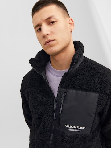 Jachetă  fleece 'Vesterbro' de la JACK & JONES pe negru