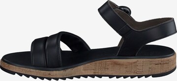 Paul Green Strap Sandals in Black