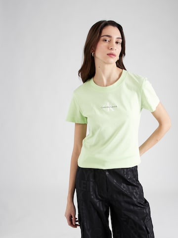 Calvin Klein Jeans - Camisa em verde: frente