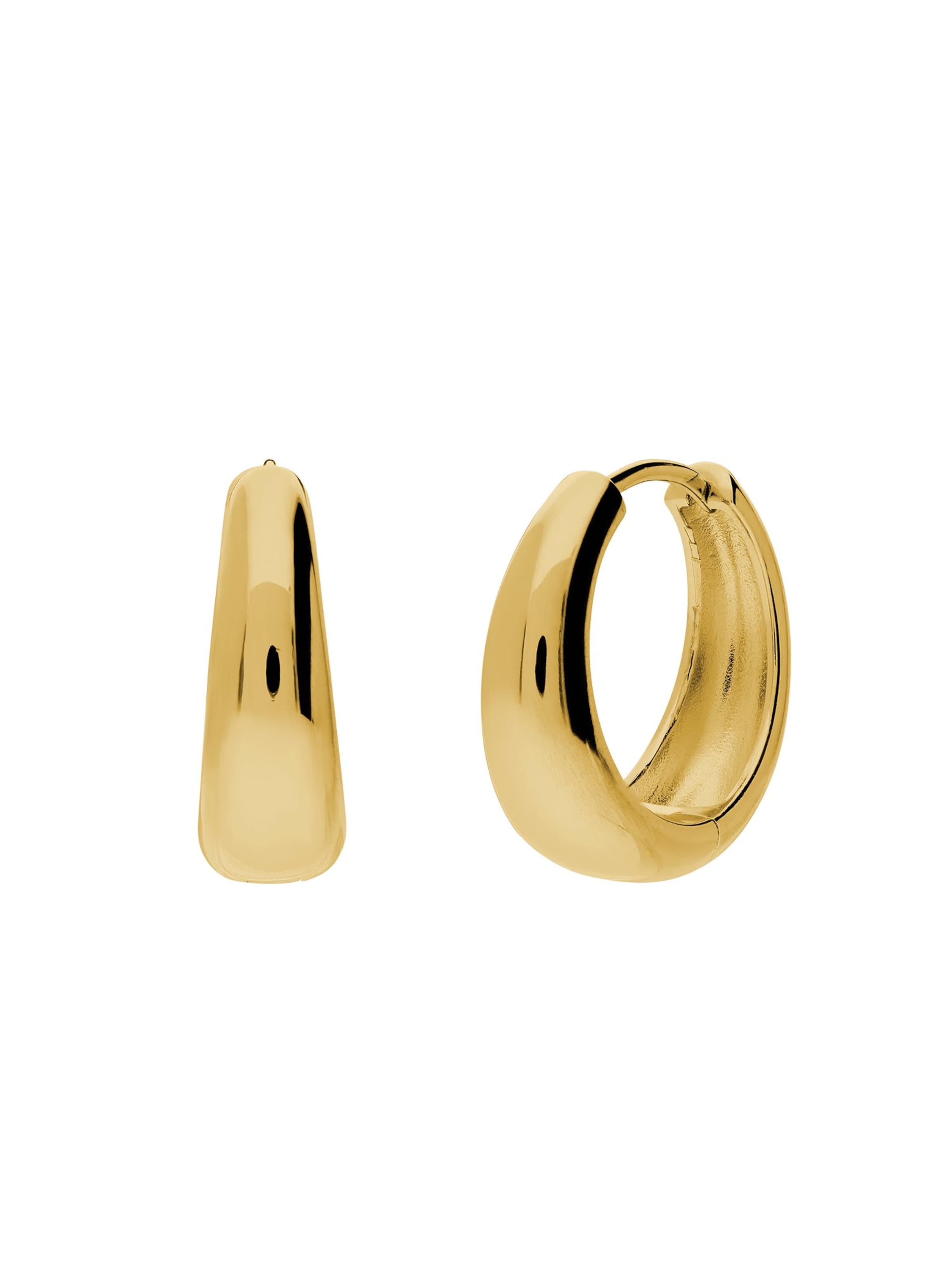 Boucles d'oreilles 'Statement' Lucardi en or : devant