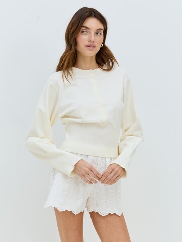 Pull-over Cie Cie en blanc : devant