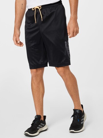 Regular Pantalon de sport 'Donovan Mitchell' ADIDAS PERFORMANCE en noir : devant