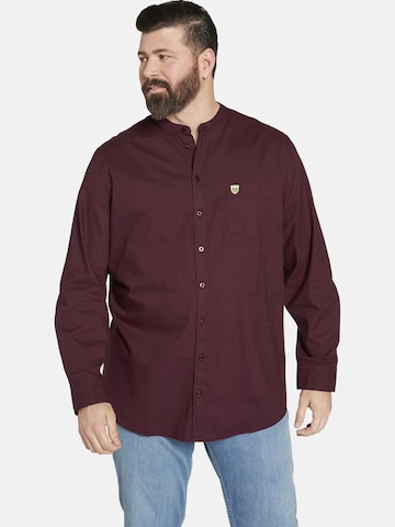 Charles Colby Comfort fit Button Up Shirt ' Duke Tancred ' in Red: front
