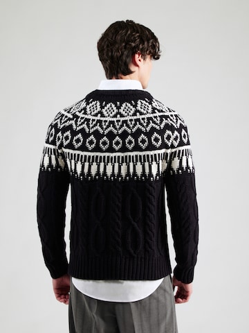 Karl Lagerfeld Pulóver 'Fairisle' - fekete