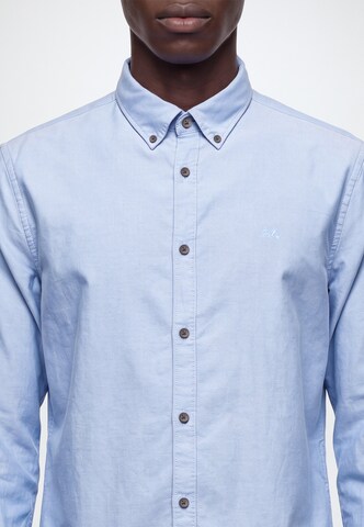 Regular fit Camicia di Lindbergh in blu: frontale