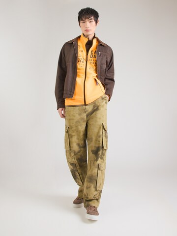 CAMP DAVID - Sudadera con cremallera en naranja