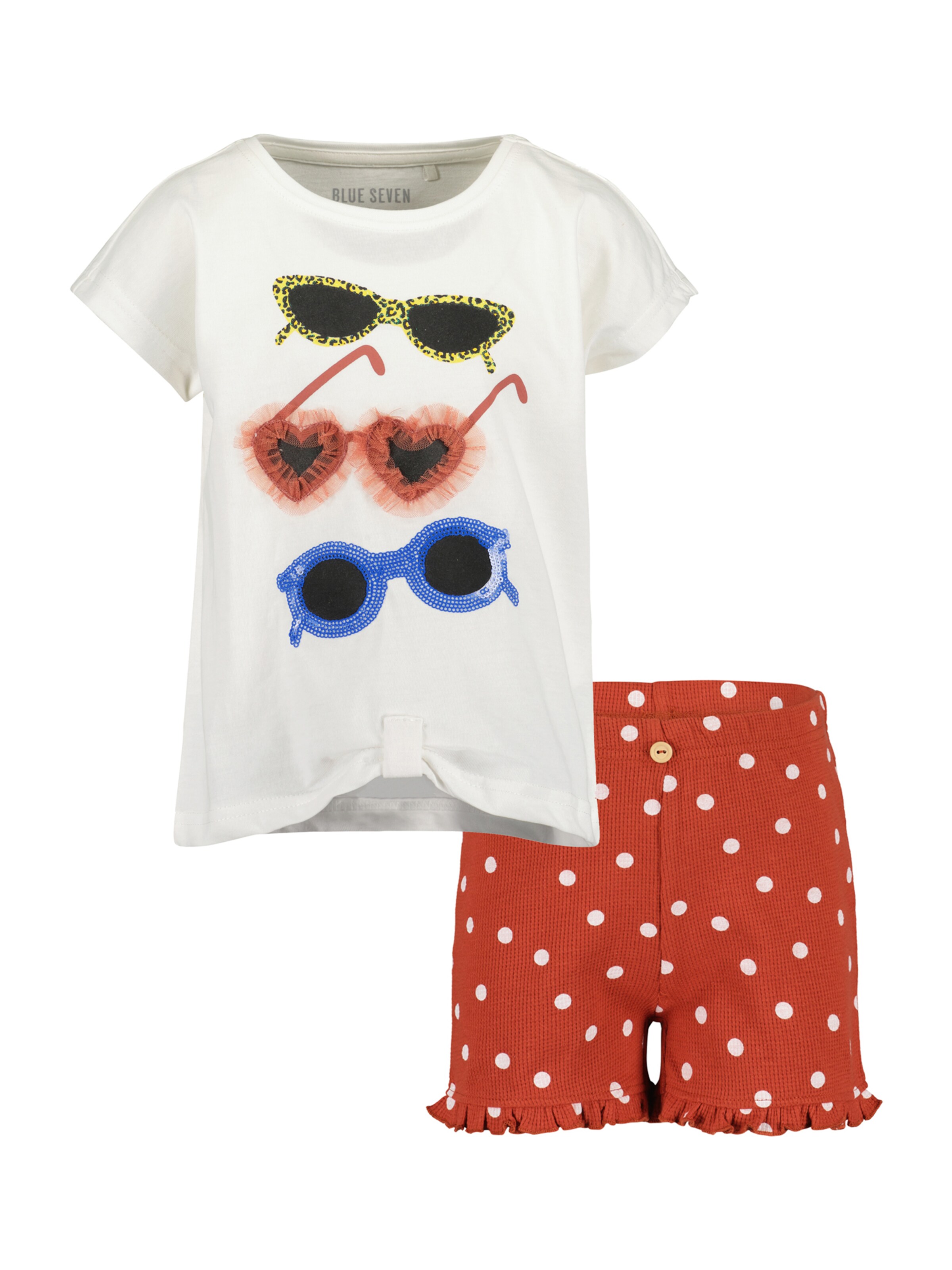 BLUE SEVEN Set in Red: front