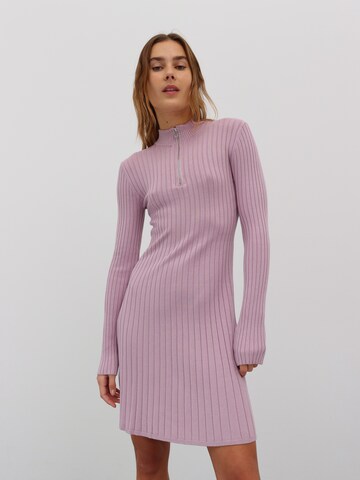 EDITED Πλεκτό φόρεμα 'Karoline' σε ροζ: μπροστά