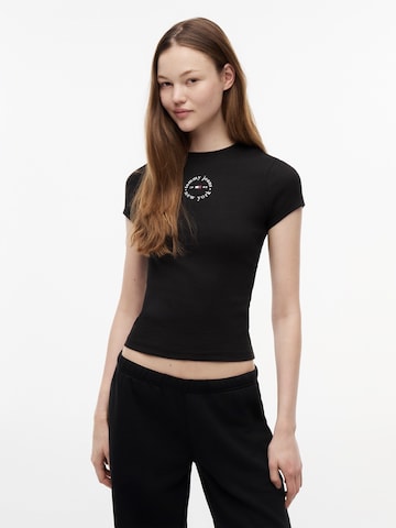 Tommy Jeans Paita 'ESS' värissä musta: etupuoli