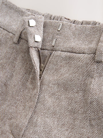 Next Wide Leg Bügelfaltenhose in Grau