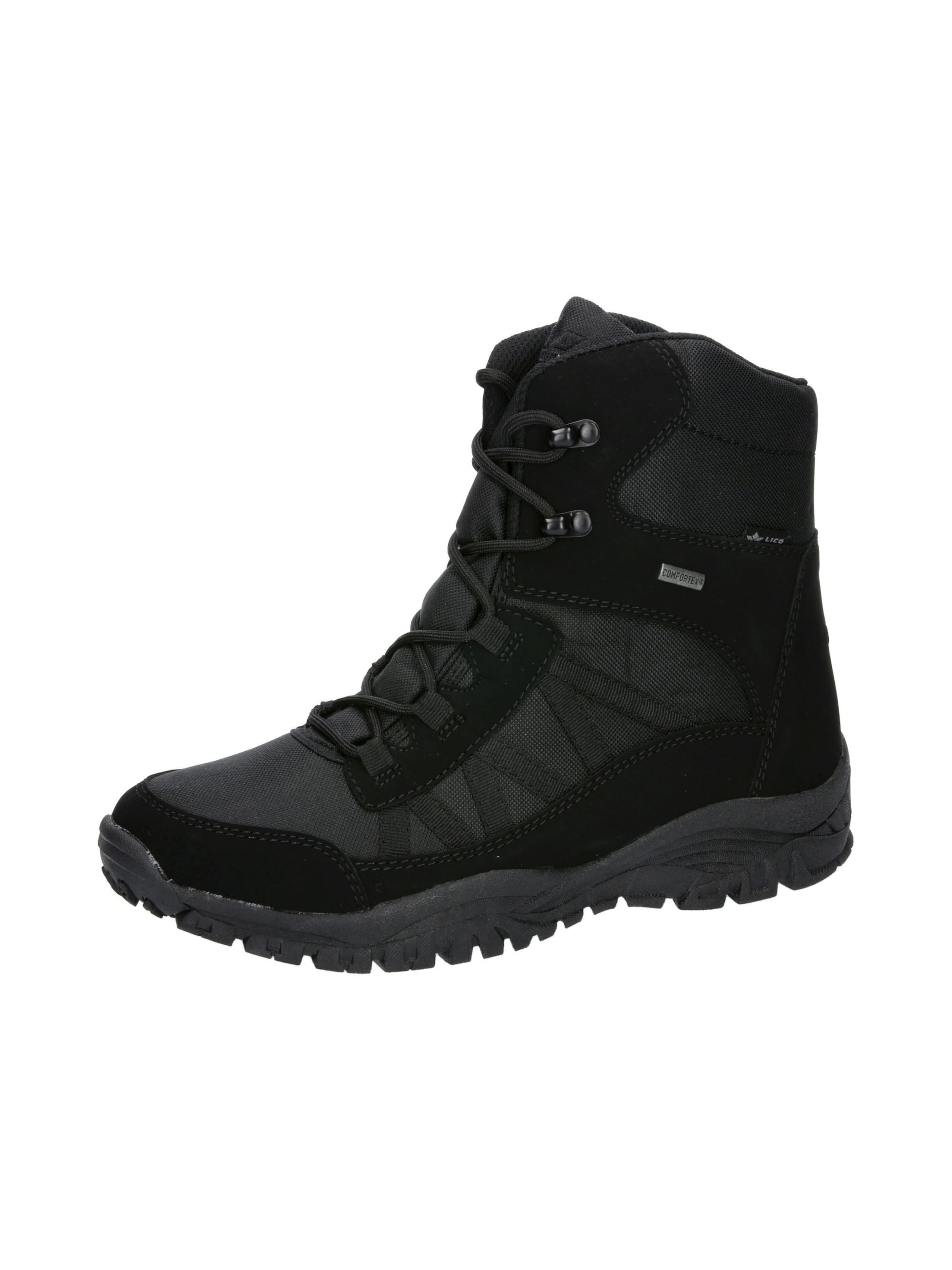 LICO Snowboots ' Stavanger ' in Schwarz: Vorderseite