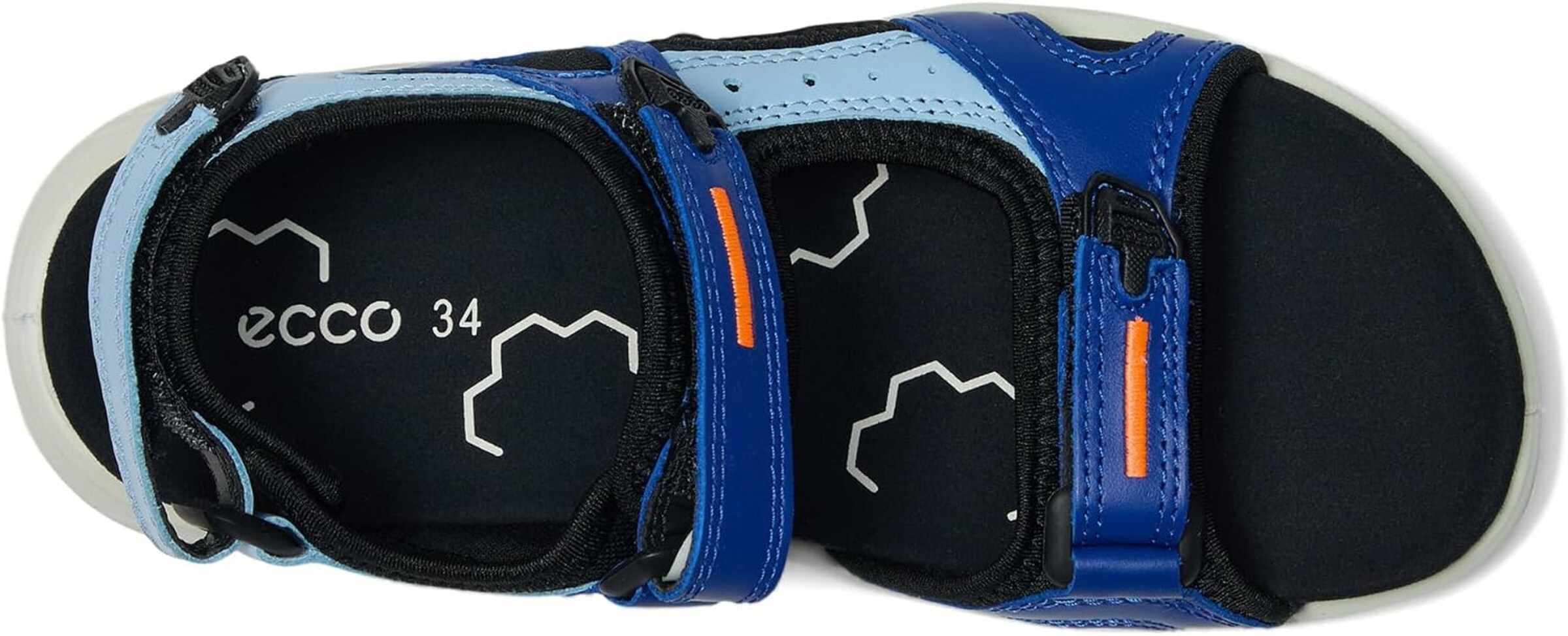 ECCO Open schoenen in Blauw: voorkant