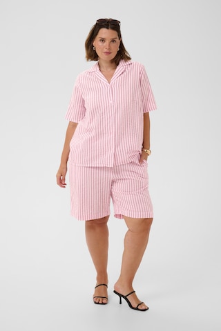 KAFFE CURVE Bluse 'KCLary' in Pink