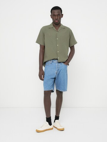 JACK & JONES Классический крой Рубашка 'JJEBREEZE' в Зеленый