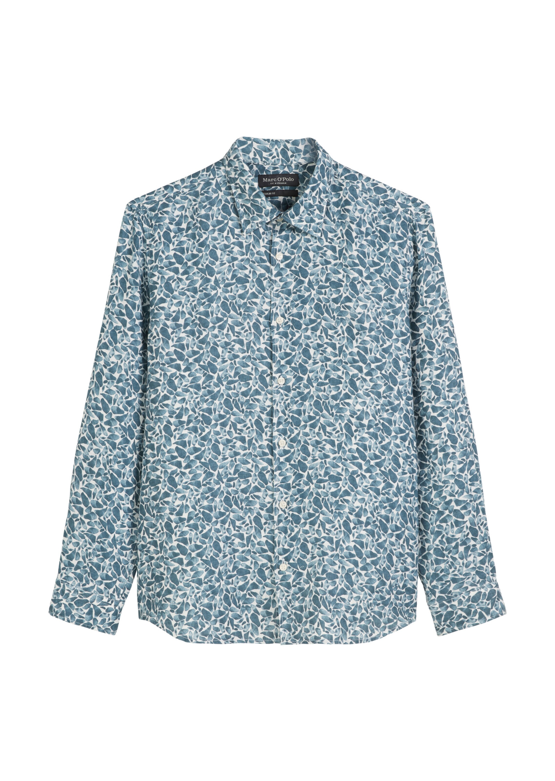 Coupe regular Chemise Marc O'Polo en bleu : devant