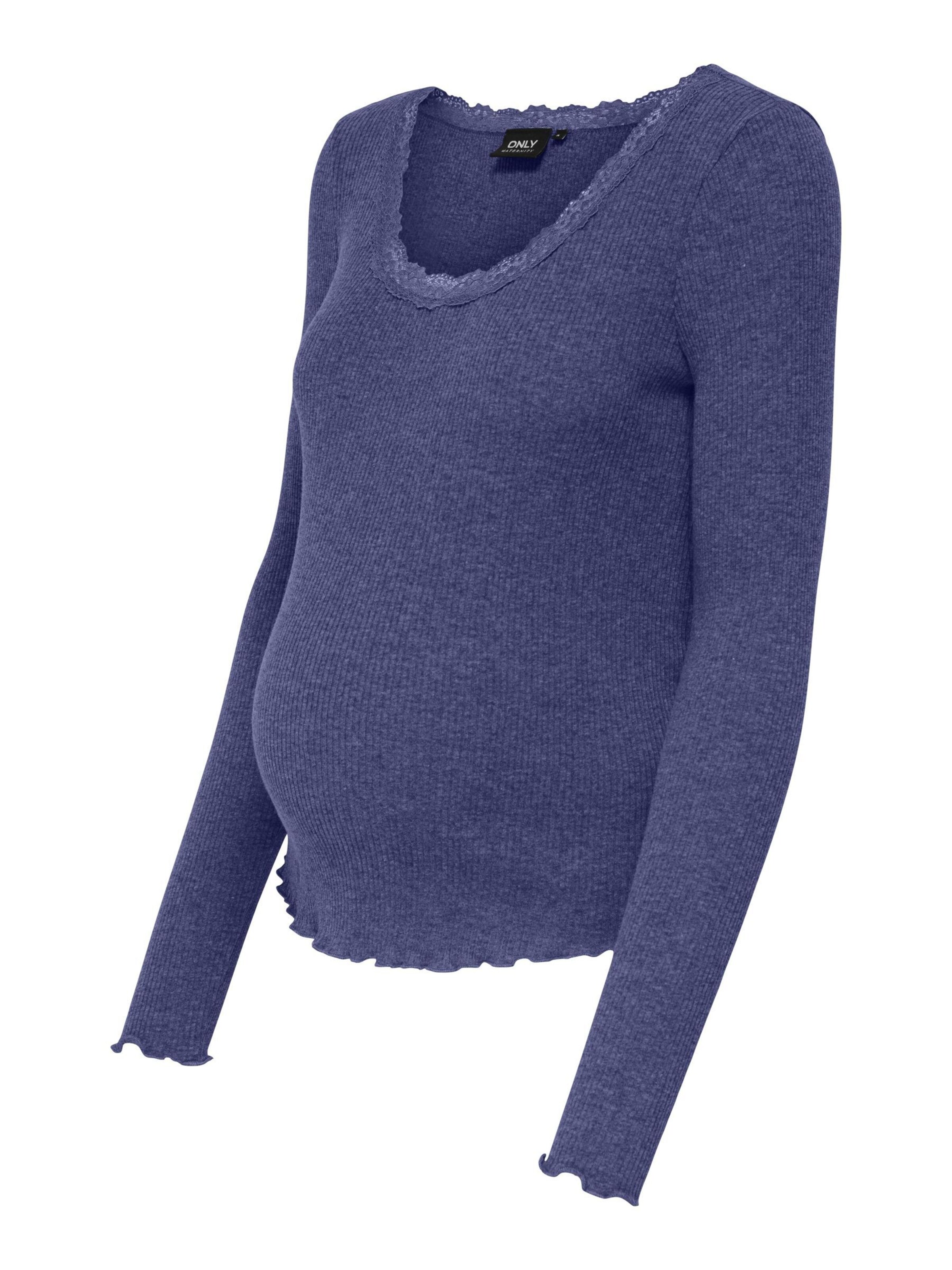 Only Maternity Shirts 'Xena' i blå