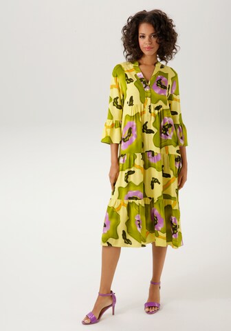 Aniston CASUAL Shirt Dress in Yellow: front