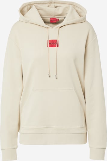 HUGO Sweatshirt 'Dasara' in beige / rot, Produktansicht