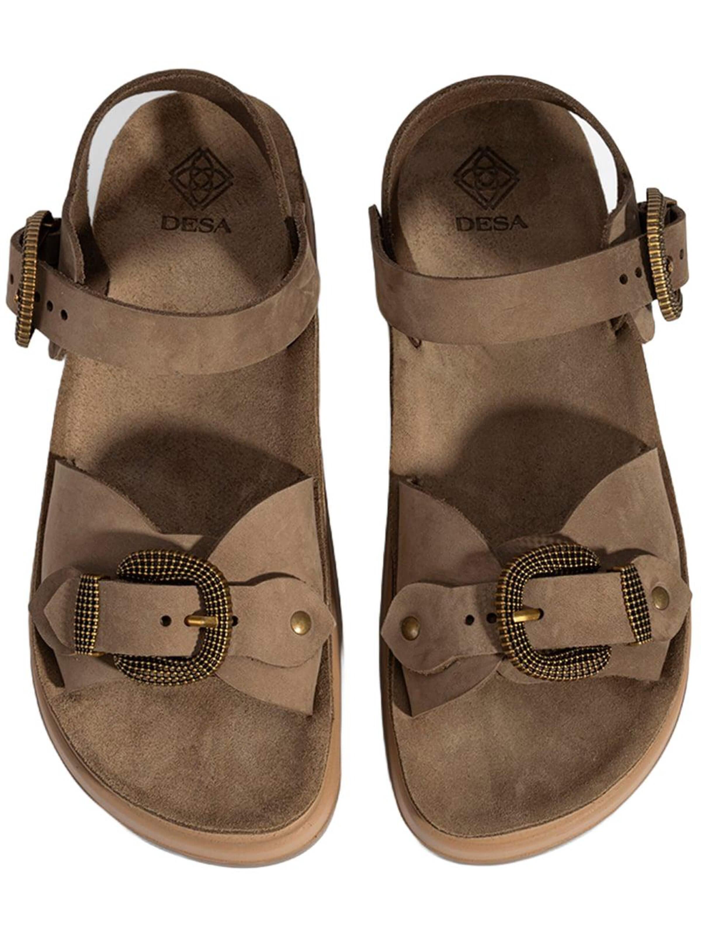 Desa - Sandalias 'Keilsandalen' en gris
