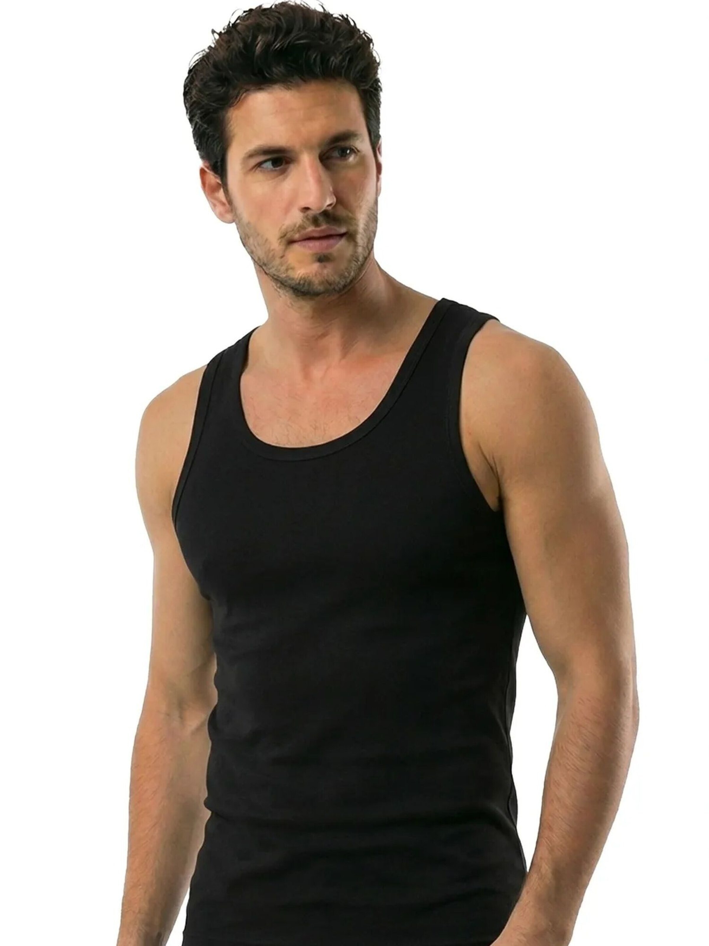 T-Shirt 'Tanktops & Camis' ÖTS en noir : devant