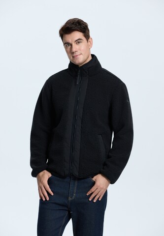 Veste en polaire fonctionnelle 'Jepua' LUHTA en noir : devant