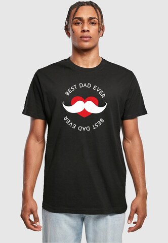 Merchcode Shirt 'Fathers Day - Best Dad' in Zwart: voorkant