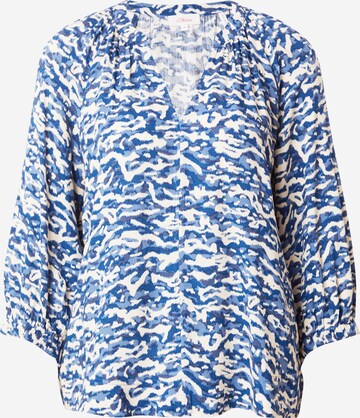 s.Oliver Blouse in Blauw: voorkant