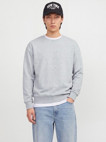 JACK & JONES Sweatshirt 'JACOLLIE' in Grijs: voorkant