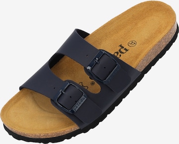 Palado Pantolette 'Palado Milos Matt' in Blau: Vorderseite