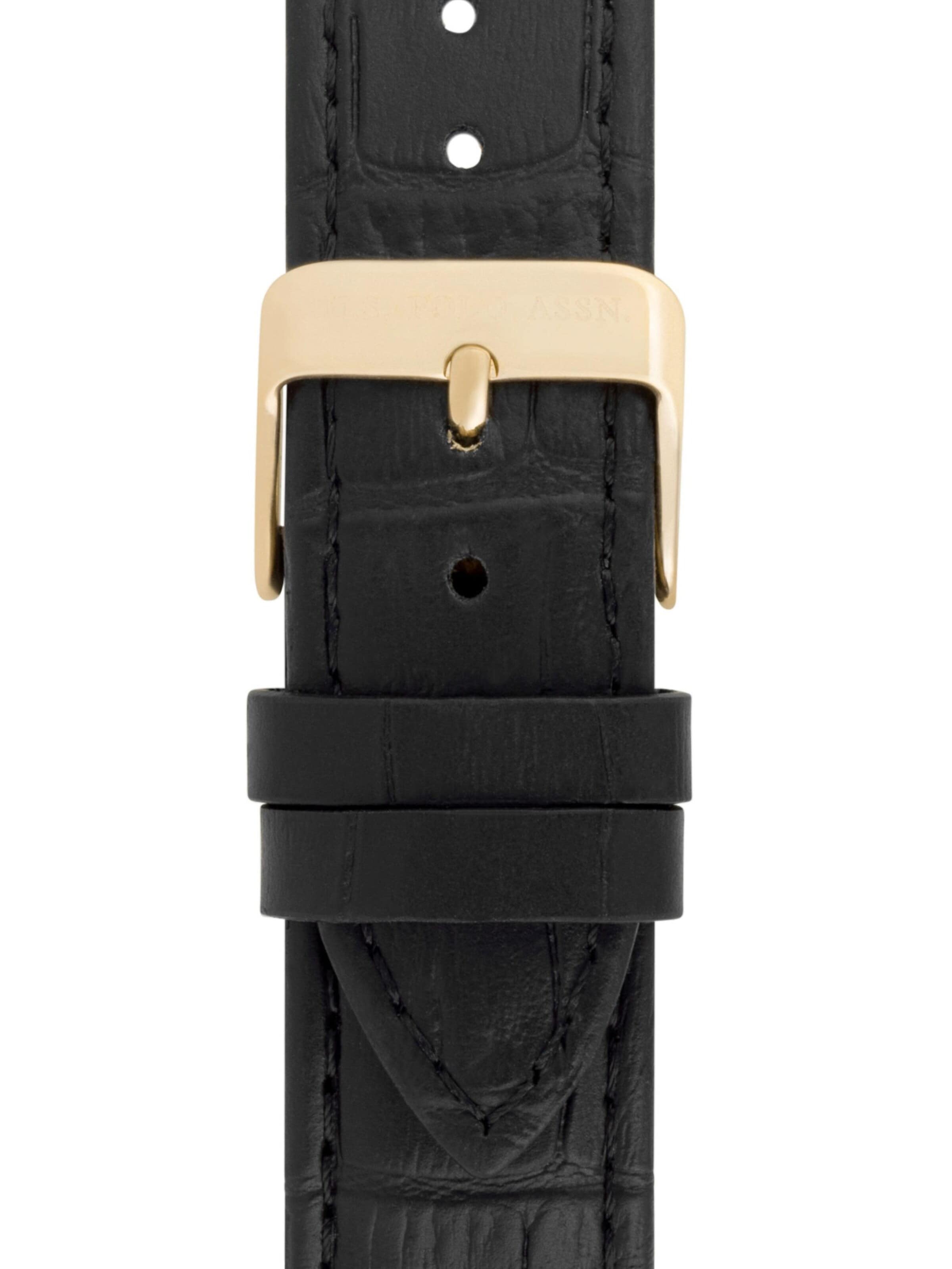 Montre à affichage analogique 'Brandon Leather' U.S. POLO ASSN. en gris
