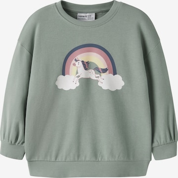NAME IT Sweatshirt 'NMFVALONA' in Grün: Vorderseite