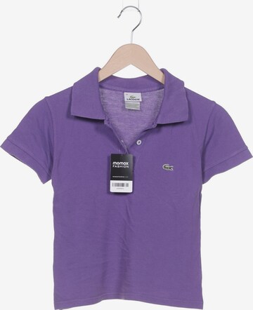 LACOSTE Top & Shirt in XS in Purple: front