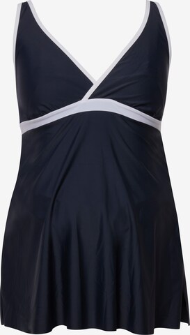 Ulla Popken Tankini in Blauw: voorkant