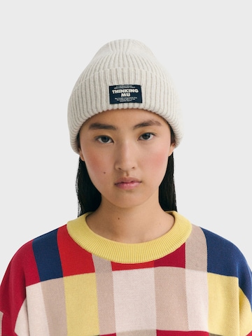 Thinking MU Beanie 'AMOR' in White