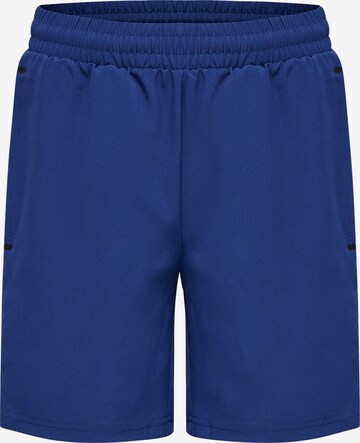 Hummel Workout Pants in Blue: front