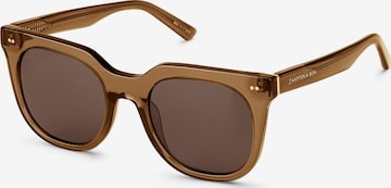 Occhiali da sole 'Florence Transparent Caramel Brown' di Kapten & Son in marrone: frontale