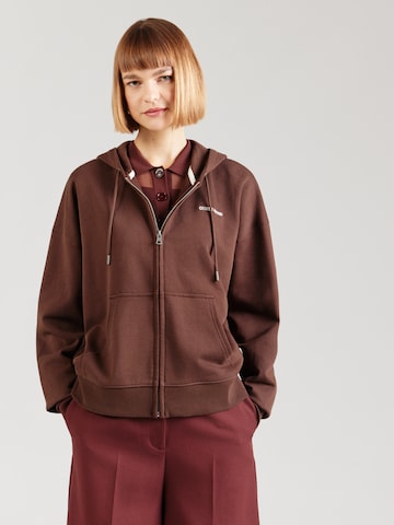 GUESS JEANS Sweat jacket in Brown: front