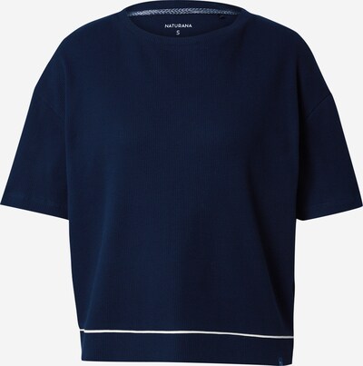 NATURANA T-shirt 'Boxy' en bleu foncé / blanc, Vue avec produit