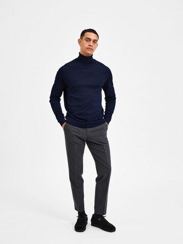 SELECTED HOMME Pullover in Blau