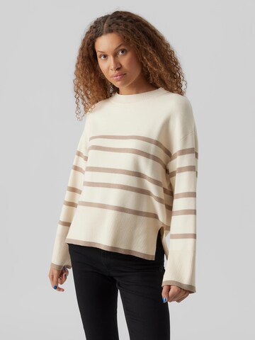 VERO MODA Sweater 'SABA' in Beige: front