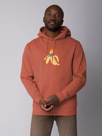 Sweat-shirt 'Rainbow Banana' Watapparel en marron : devant
