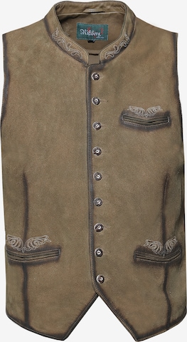 Gilet folklorique Rißberg en beige : devant