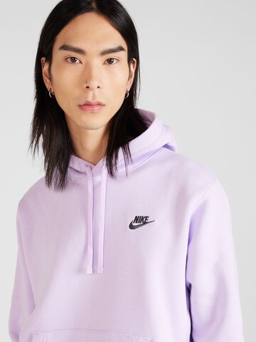 Nike Sportswear Sweatshirt 'Club Fleece' i lila