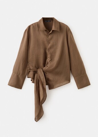 MANGO Blouse 'Crusade' in Brown