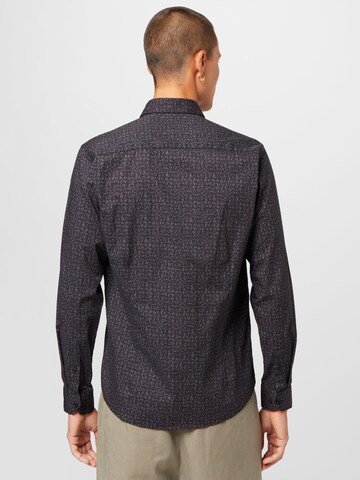 Gabbiano - Ajuste estrecho Camisa en negro