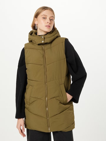 Gilet 'Jamilla' PIECES en vert : devant