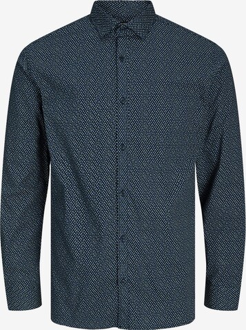 JACK & JONES Slim fit Button Up Shirt 'Blackpool' in Blue: front