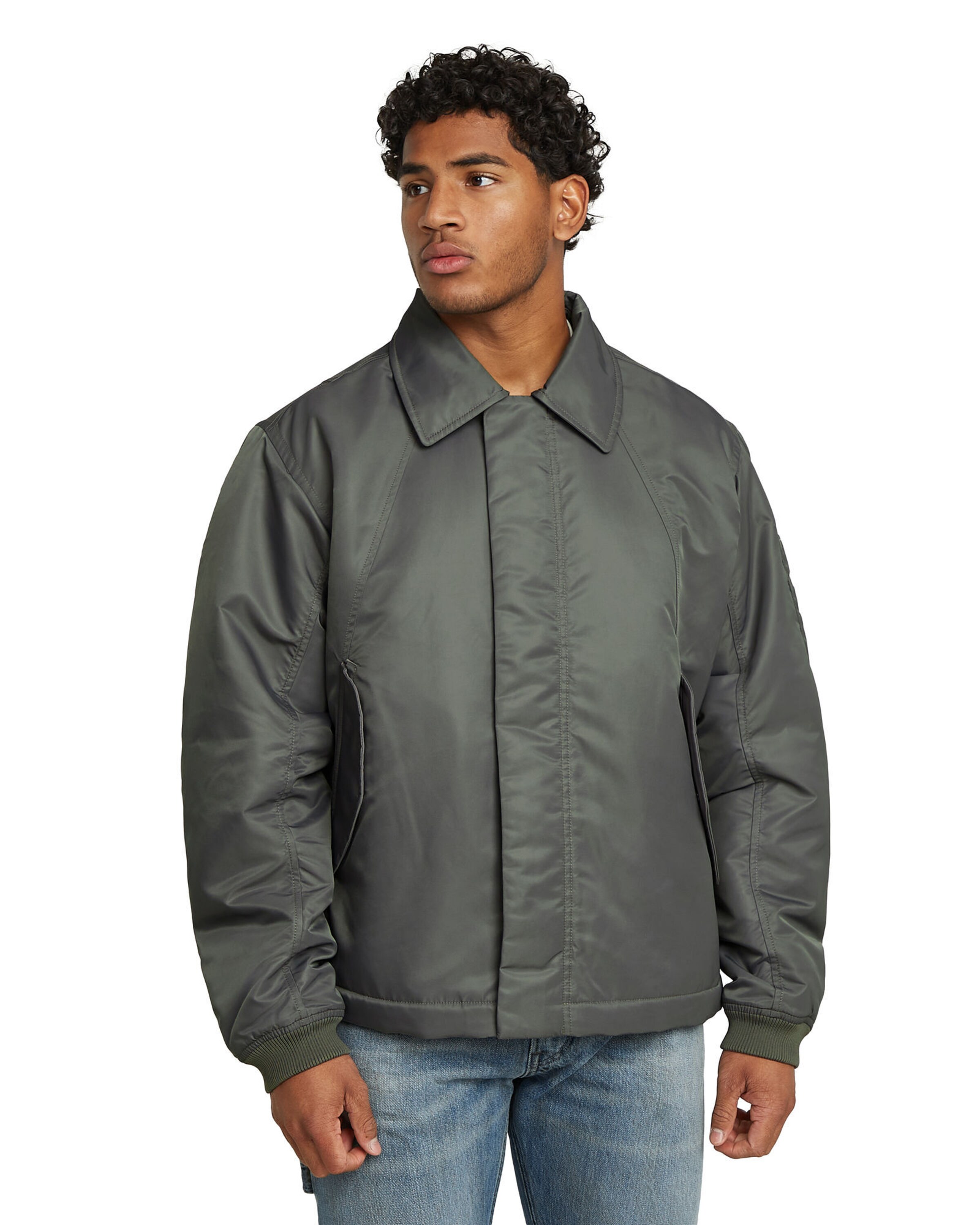 G-STAR Tussenjas 'Padded Bomber' in Grijs: voorkant